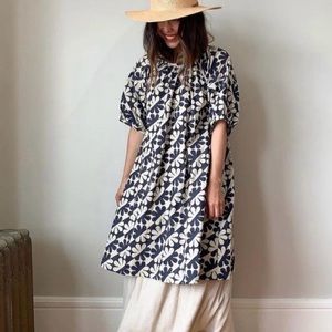 SEEK collective handloomed Katja dress in Dahlia